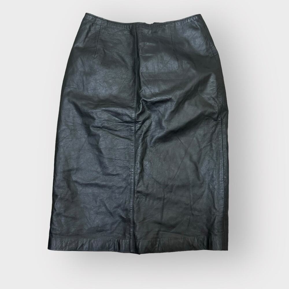 VINTAGE Sarah Taylor genuine leather pencil skirt